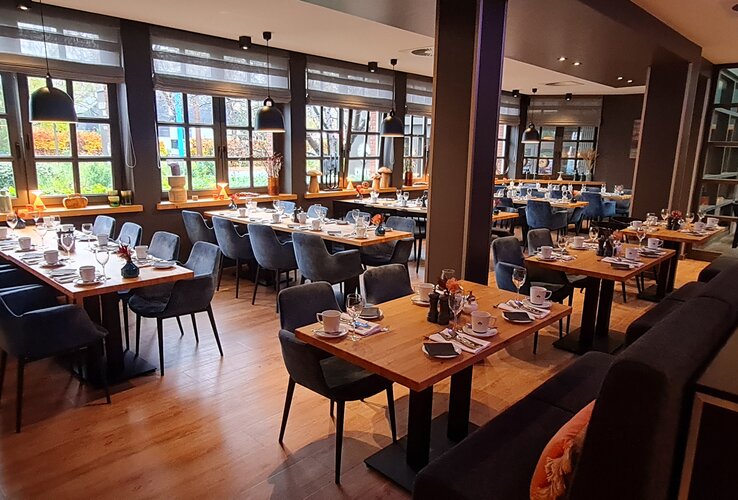 Das Restaurant im ATLANTIC Hotel Landgut Horn.