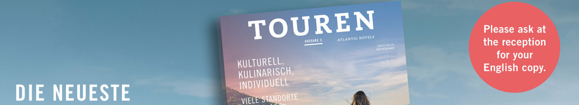 Die neue Touren Freizeitbroschüre ist da Das neue Cover der Touren Freizeit Broschüre