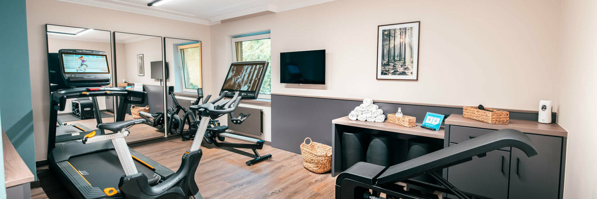 Fitnessraum vom ATLANTIC Hotel Landgut Horn Fitnessraum vom ATLANTIC Hotel Landgut Horn