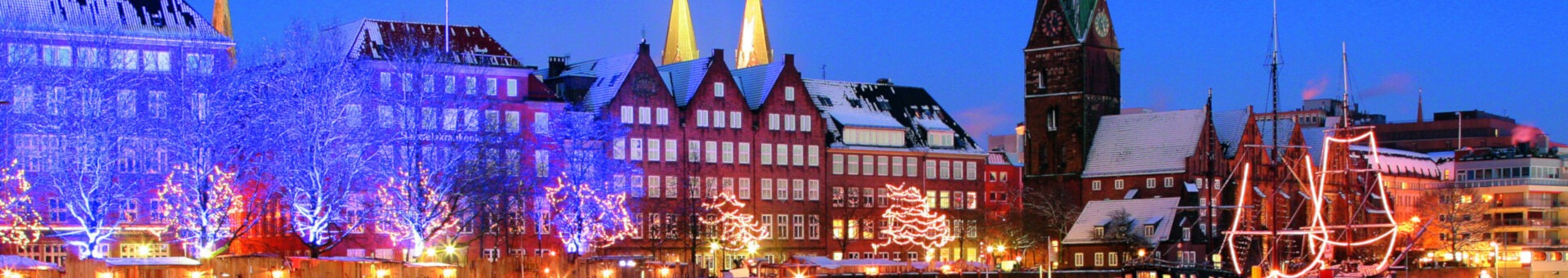 Winter time at The Schlachte in Bremen Winter time at The Schlachte in Bremen