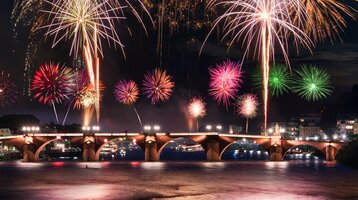 Silvester mit Ausblick im ATLANTIC Hotel Heidelberg Feuerwerk über Heidelberg an Silvester